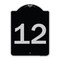 Signmission Sign with Number 12 Heavy-Gauge Aluminum Architectural Sign, 24" x 18", BS-1824-22910 A-DES-BS-1824-22910 - alternate 1